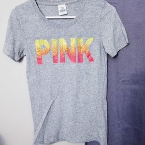 PINK T w/ Rhinstones